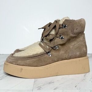 Dolce Vita Jasmin Faux Fur Lace Up Boot 8 1/2